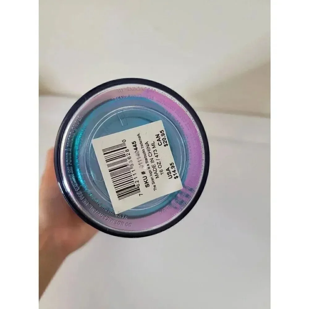 Starbucks 2023 Spring Iridescent Mermaid Tumbler Cold Cup 24oz + 16oz  NWT